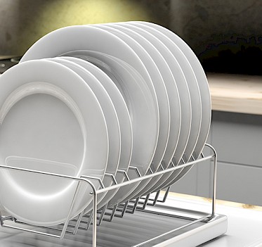 Keep Bacteria at Bay by Properly Cleaning Your Dish Drying Rack